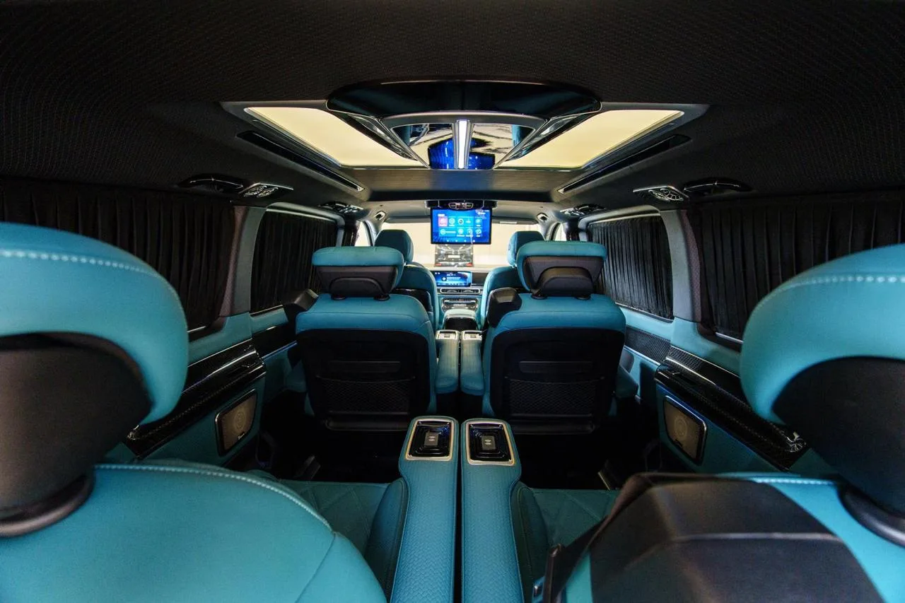 Mercedes-Benz V 300 d 4MATIC extralang Premium Tiffany by Franken Autodesign · Neuzustand · 20 km · Fahrgastraum mit 6 Sitzplätzen · 13