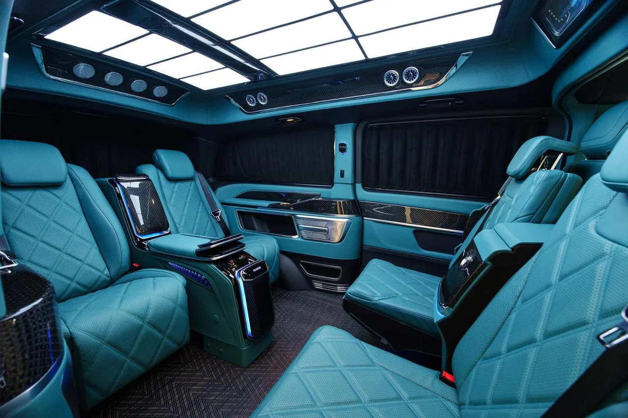 Mercedes-Benz V 300 d 4MATIC extralang Royal Lux Tiffany by Franken Autodesign · VIP-Lounge mit 4 Sitzplätzen · Erhöhtes Dach · Neuzustand · 20 km · 14