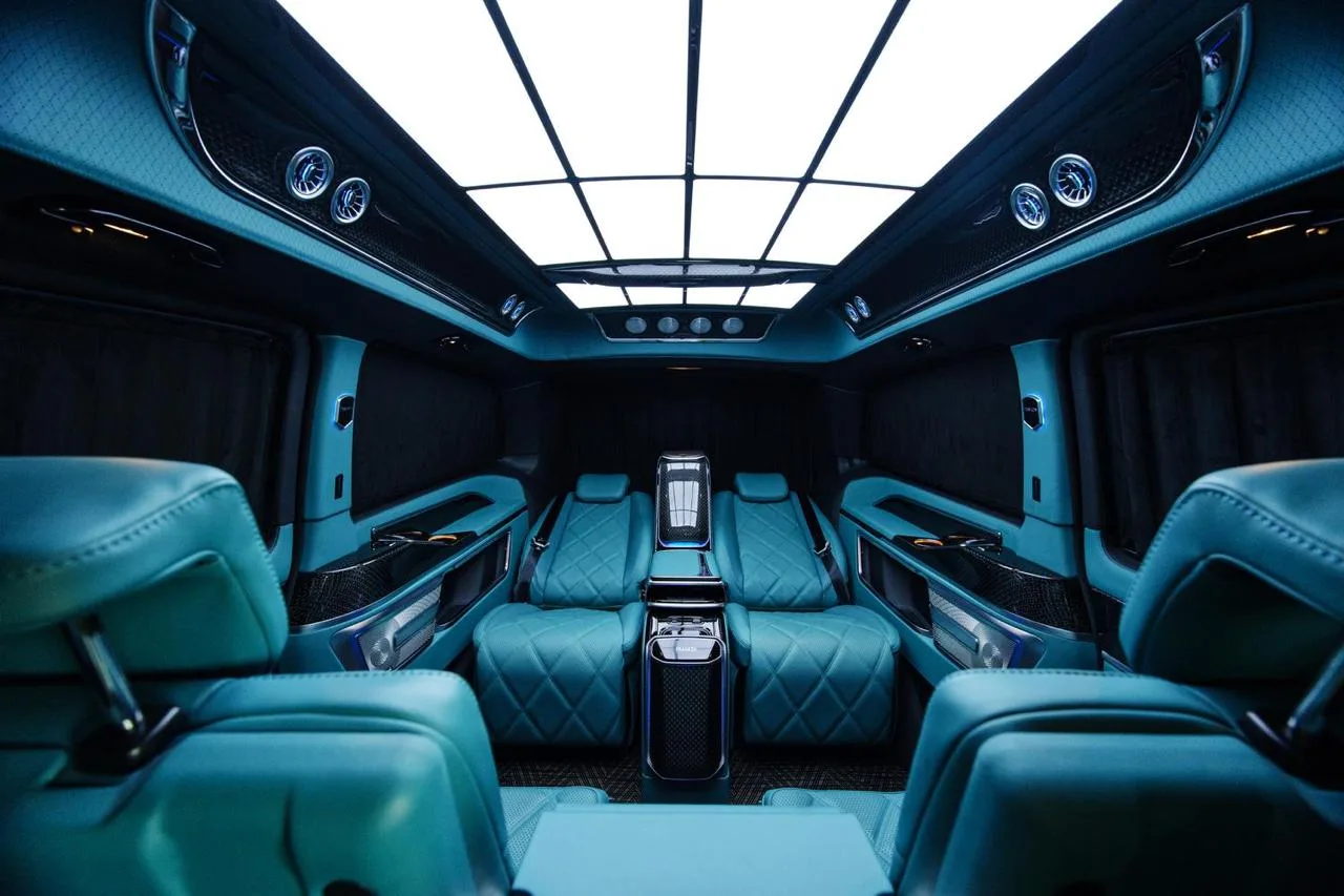 Mercedes-Benz V 300 d 4MATIC extralang Royal Lux Tiffany by Franken Autodesign · VIP-Lounge mit 4 Sitzplätzen · Erhöhtes Dach · Neuzustand · 20 km · 16